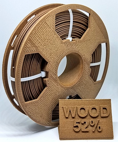 木粉PPフィラメントW418コイル巻き 3Dプリントスプール装填時